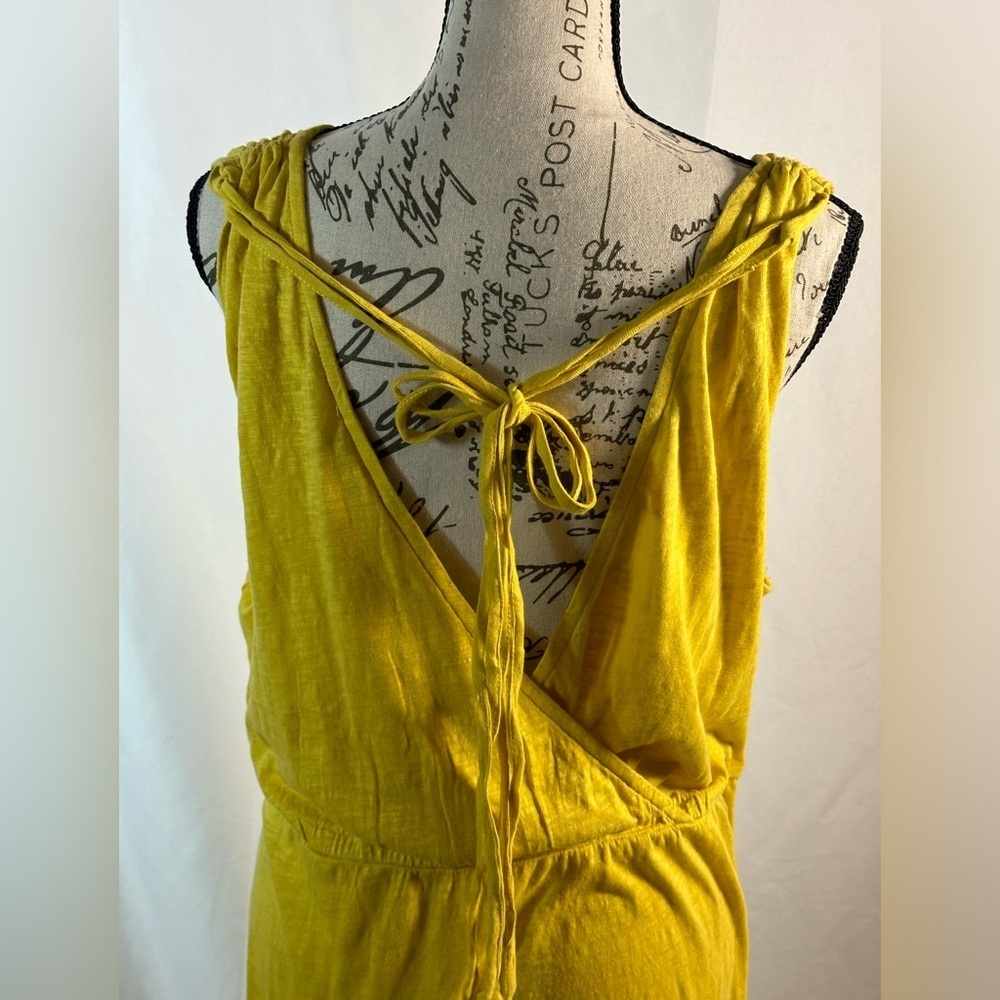 Yellow Ruched Smocked Sleeveless Maxi Dress ☀️ - Picture 7 of 12